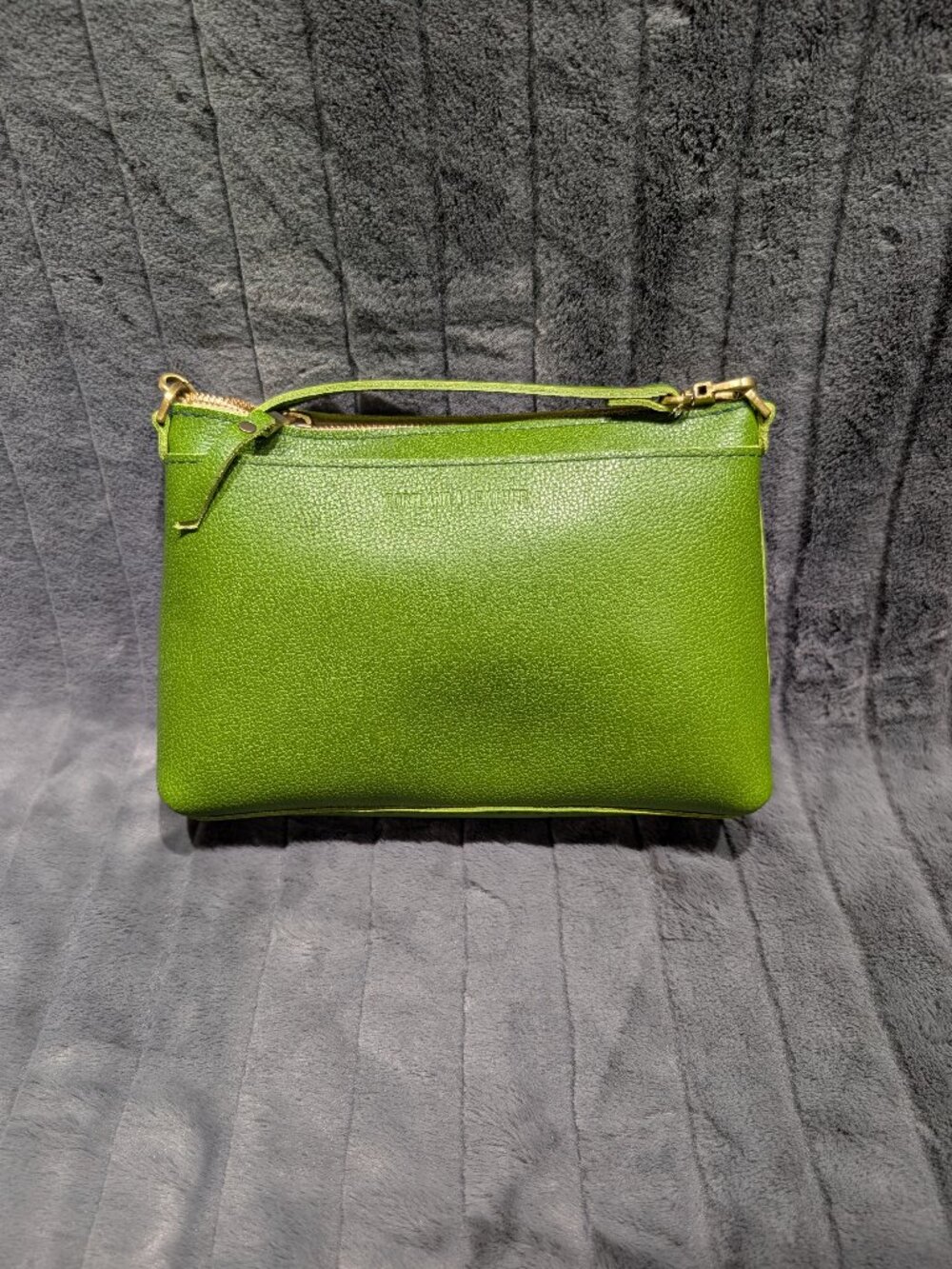 Portland Leather Poppy Purse Small Mantis Green Crossbody NWT
